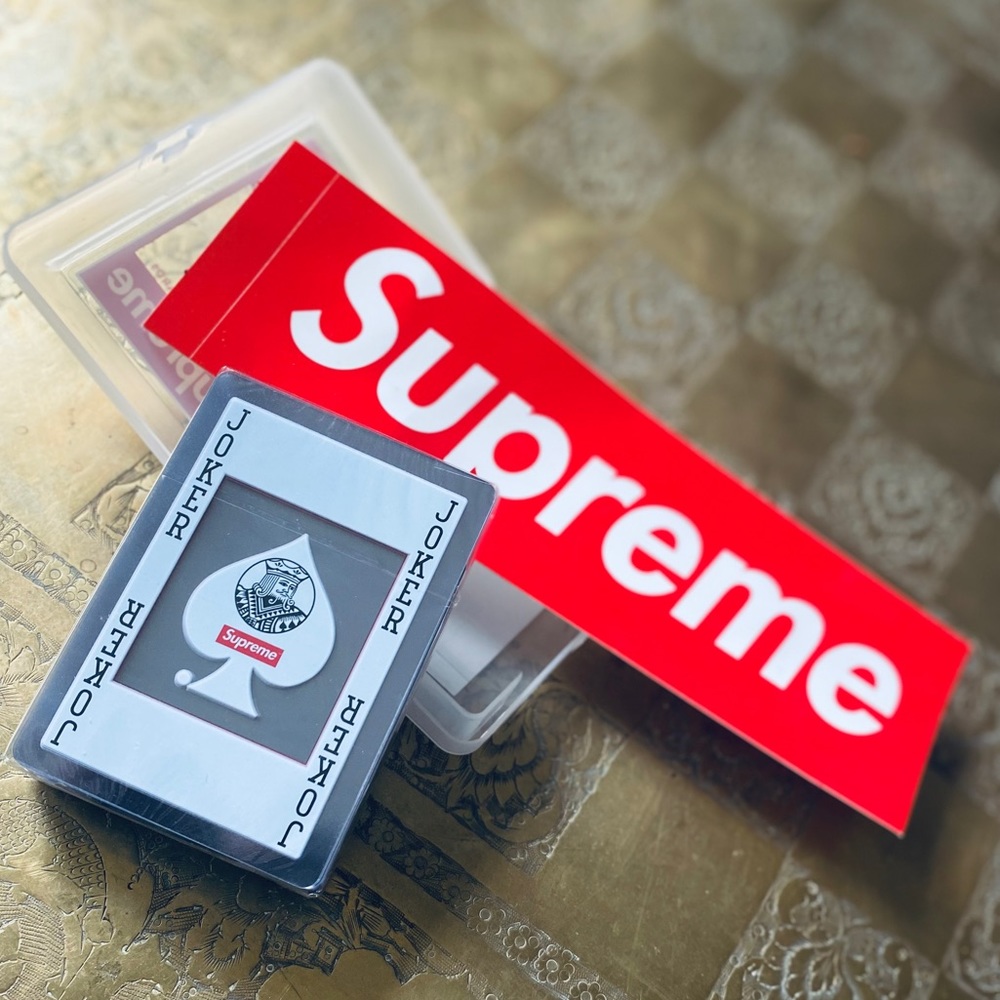 BICYCLE X SUPREME CLEAR PLAYING CARDS